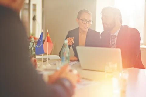 Interpreting information Stock Photos