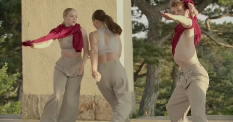 Interpretive dance by young people, swap... | Stock Video | Pond5