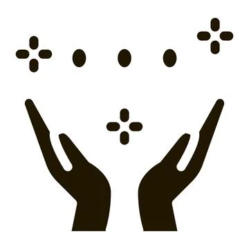 Interracial idyllic icon Vector Glyph Illustration Stock Illustration