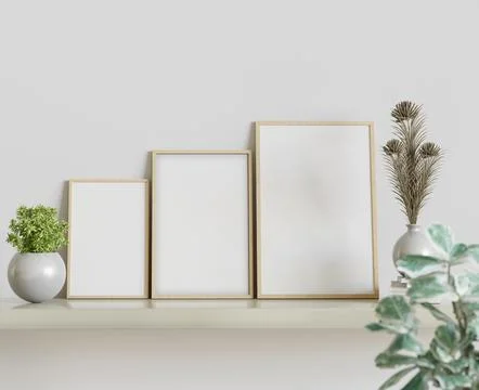 Interrior frame mockup (10) Illustrazione stock