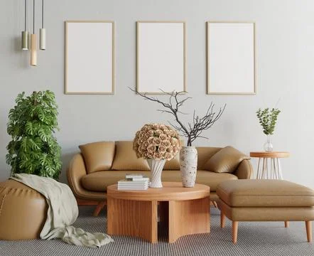 Interrior frame mockup (14) Stock-Illustration