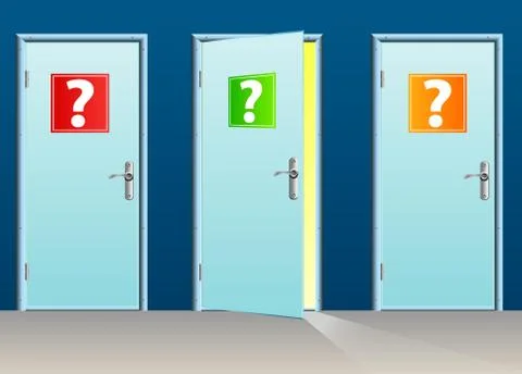 Interrogation door Stock Illustration