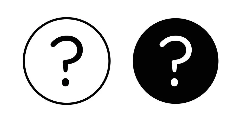 Interrogation icon graphic design. web icons vectors Stock Illustration