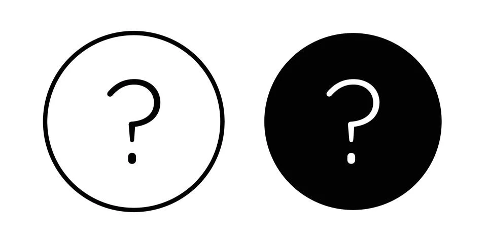 Interrogation icon vector editable eps10 Stock Illustration