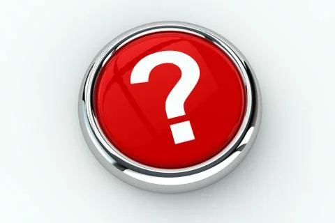 Interrogation  mark button Stock Illustration