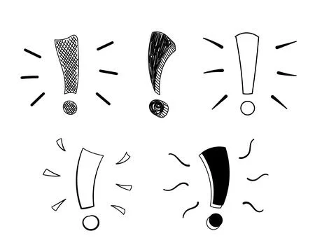 Interrogation marks set in different styles. Perfect for lettering and illu.. Stock Illustration