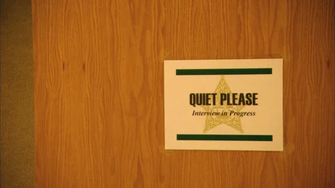 Interrogation Room in Police Station HD Video Stock Footage 89875921