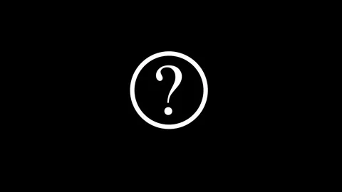 Interrogative icon animated video Stock Footage 294938606