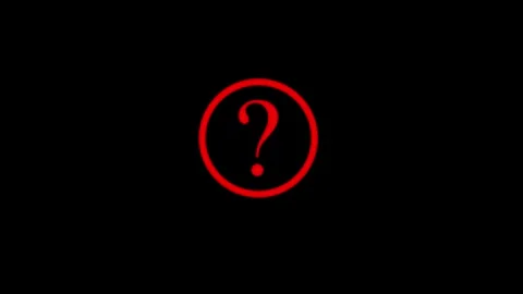 Interrogative icon animated video Stock Footage 294938617