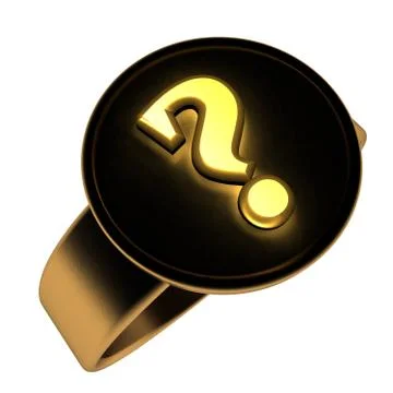 Interrogative ring Stock Illustration