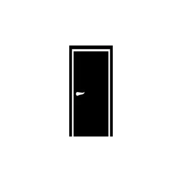 Interroom door icon. Element of door elements illustration. Premium quality Illustrazione stock