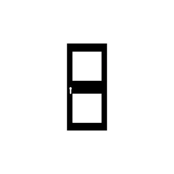 Interroom door icon. Element of door elements illustration. Premium quality Stock Illustration
