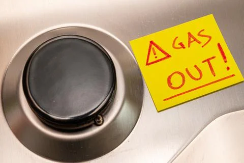 Interruption of gas flows. Stock Photos