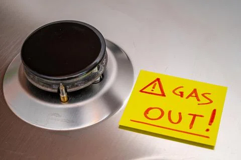 Interruption of gas flows. Stock Photos