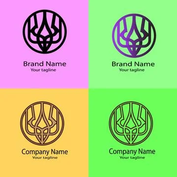 Intersect/Core Connection Central Nexus/The Lattice/Shared Ground/Networked logo Stock Illustration