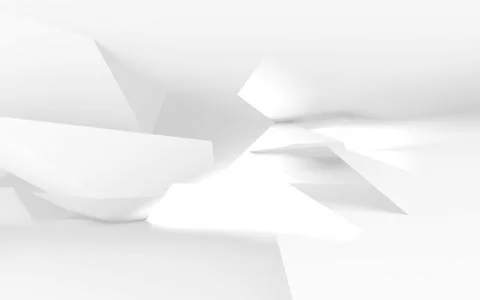 Intersected low poly structures. Digital 3d Stock Illustration