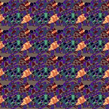 Intersected mosaic seamless pattern Stock Illustration