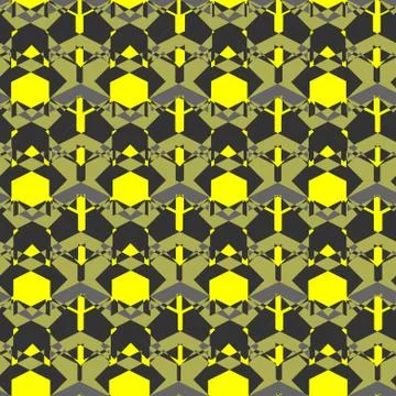 Intersected mosaic seamless pattern Stock Illustration