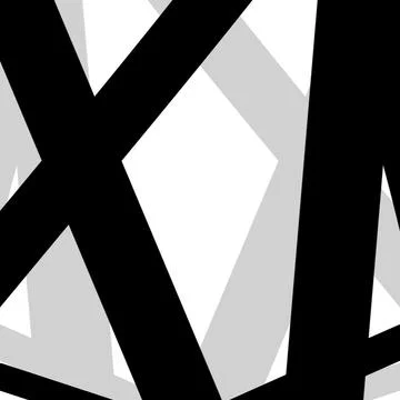 Intersecting Black Angular Bands on White and Gray Stock Illustration