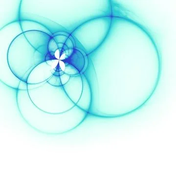 Intersecting circles 库存插图