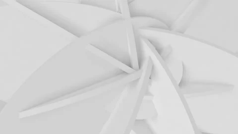 Intersecting circles rotate slowly. Seamless loop Stock Footage 263870731