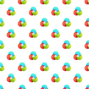 Intersecting colorful circles creating abstract geometric pattern Illustrazione stock