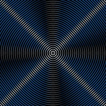 Intersecting concentric circles. Moire, noise effect texture / pattern Stock Illustration