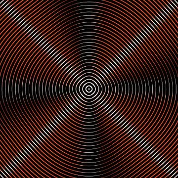 Intersecting concentric circles. Moire, noise effect texture / pattern Stock Illustration