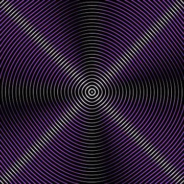 Intersecting concentric circles. Moire, noise effect texture / pattern Stock Illustration