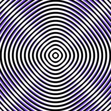 Intersecting concentric circles. Moire, noise effect texture / pattern Stock Illustration