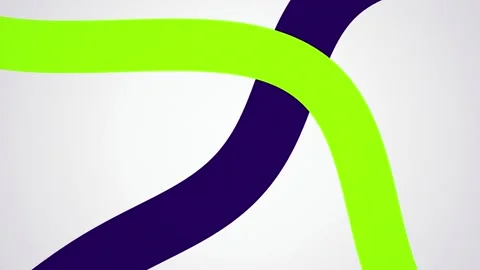 Intersecting curved ribbon bands seamless loop motion background Stock Footage 344517784