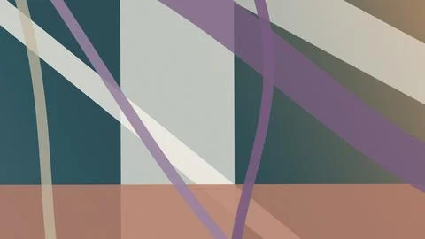 Intersecting diagonal ribbons and translucent panels form a sophisticated a.. Stock Illustration