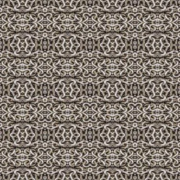 Intersecting Geometric Chains Seamless Pattern Mosaic Stock Illustration