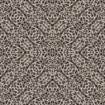 Intersecting Geometric Chains Seamless Pattern Mosaic Stock Illustration