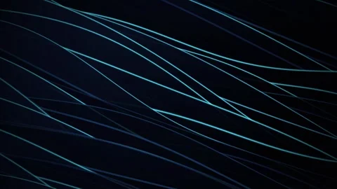 Intersecting geometric ribbons drift in a seamless loop Stock Footage 341401873