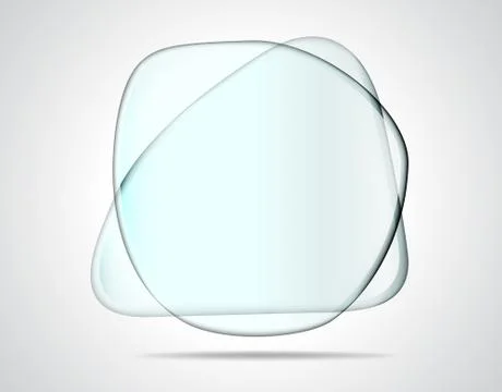 Intersecting glass plates Stock Illustration