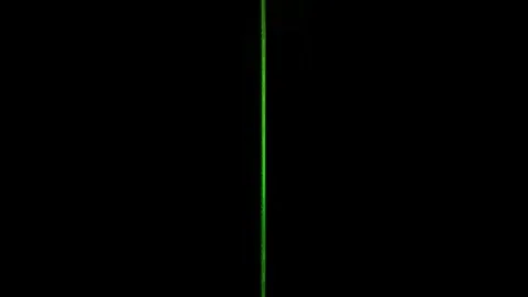 Intersecting Green Holographic Circles with Central Beam on Dark Background.. Stock Footage 321397372