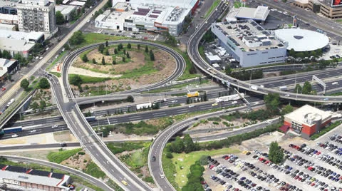 Intersecting highways Video stock 23712419