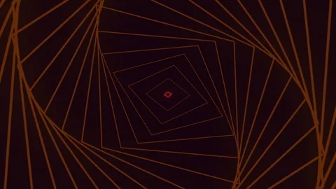 Intersecting lines and shapes forming orange and black maze pattern Stock-Footage 323436862