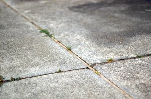 Intersecting lines in cement Stock Photos