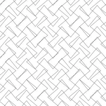 Intersecting lines grid, mesh repeatable pattern. Vector. 库存插图
