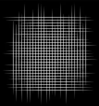 Intersecting lines, mesh, grid monochrome vector graphics. Stock Illustration