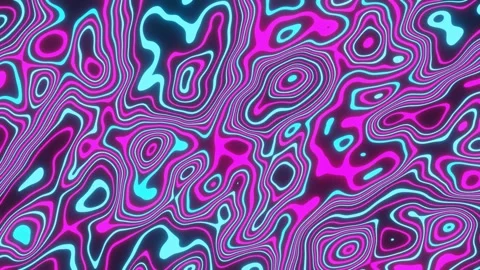 Intersecting neon swirl lines VJ Loop Stock Footage 240325962
