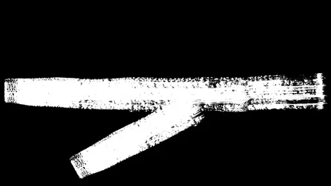 Intersecting random strokes of paint brush 스톡 동영상 112087567