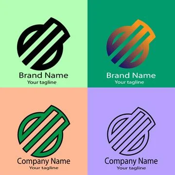 Intersecting Strength Emblem logo design Stock Illustration