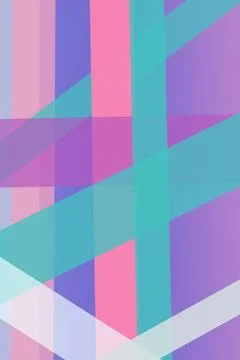 Intersecting translucent rectangles and diagonal ribbons build an energetic.. Stock Illustration