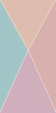 Intersecting triangular planes in muted teal, peach, and mauve form a refin.. Stock Illustration