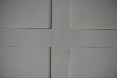 Intersecting white wall boardsof an 1899 home  - perfect for word placement Stock Photos