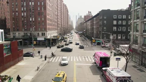Intersection on 10th avenue and W 23rd street Stock-Footage 241376944