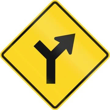 Intersection Ahead In Canada Ilustração Stock